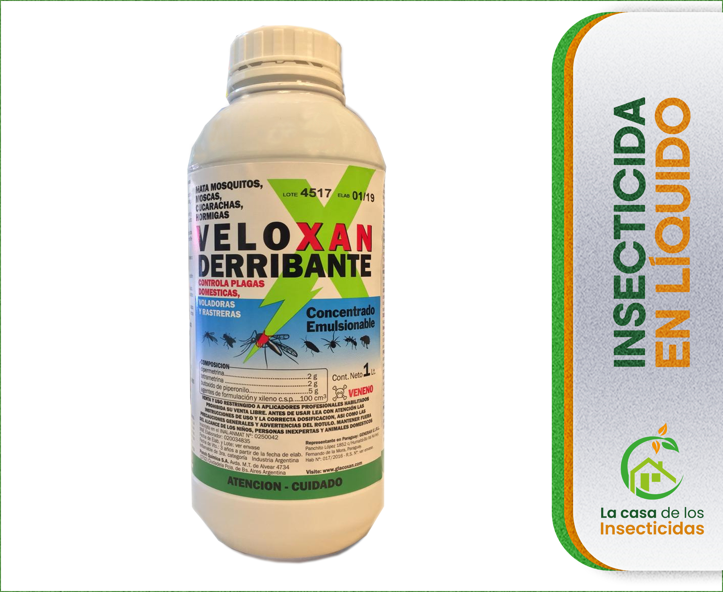 Veloxan Derribante de Insectos 1 ltr.